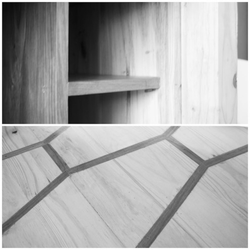 Detailing of the 25s32e furniture range by Mozambican design collective Piratas do Pau.