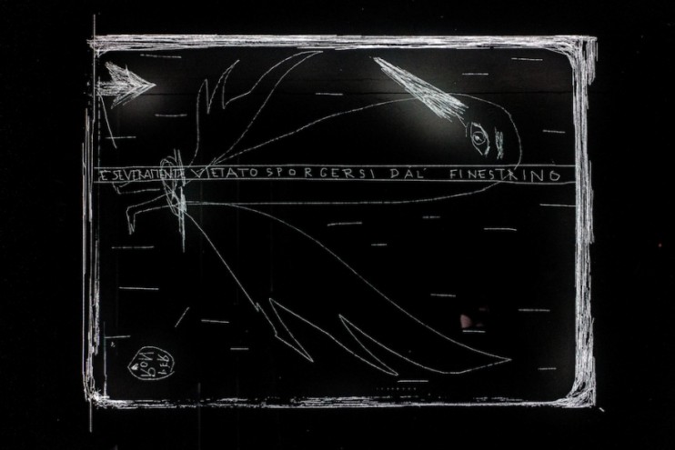 Sara Fanelli's illustration for Ron Arad's Last Train project. 