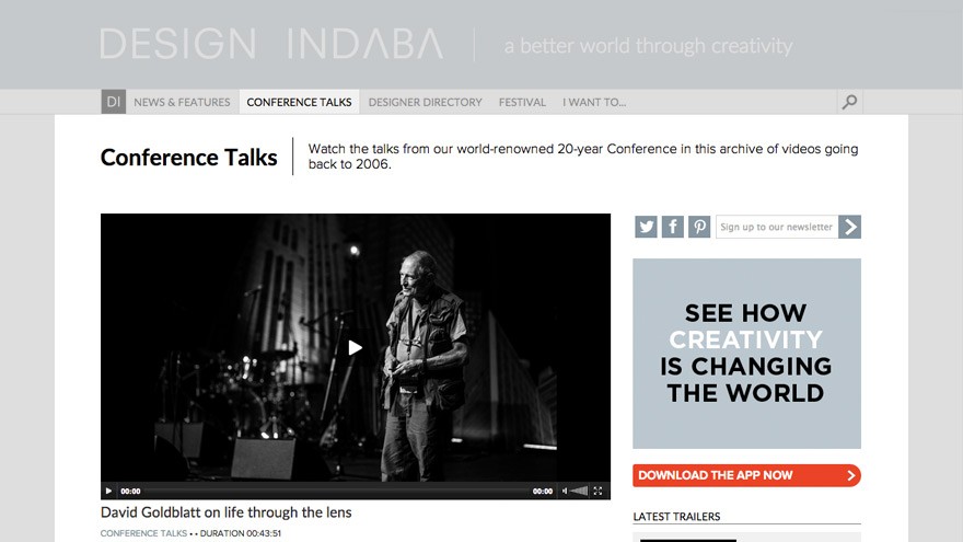Conference Talks page