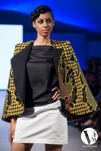 Thabo Maktha Designs' "Kobo Ea Bohali" collection at Vancouver Fashion Week 2014.