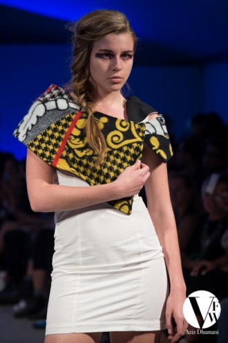 Thabo Maktha Designs' "Kobo Ea Bohali" collection at Vancouver Fashion Week 2014.