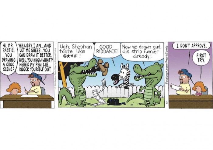 Bill Watterson appears incognito on"Pearls Before Swine" as Libby, who thinks she can draw better than the cartoon strip's creator Stephan Pastis.