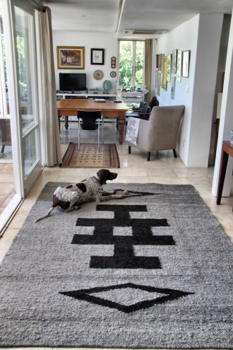 The Masana Collection is a new range of hand woven rugs, each made by a single artisan from natural hand spun yarn. 