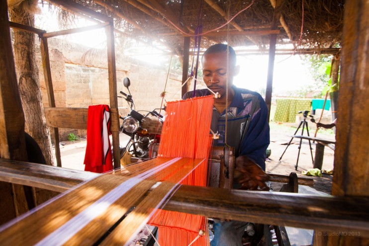 Tunde Owolabi visited a small town in Oyo State to learn about the woven material Aso Oke.