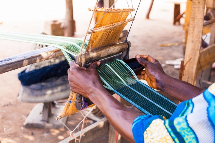Tunde Owolabi visited a small town in Oyo State to learn about the material Aso Oke.