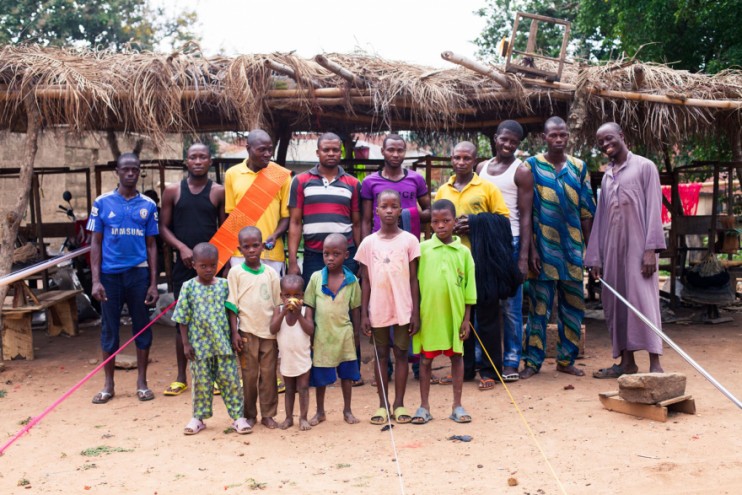Tunde Owolabi visited a small town in Oyo State to learn about the material Aso Oke.