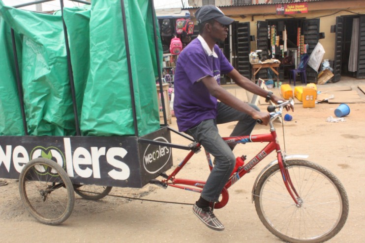 Wecycle is a fleet of bicycles are cleaning up the densely populated and polluted city of Lagos. 