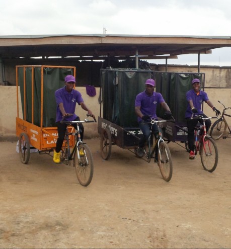 Wecycle is a fleet of bicycles are cleaning up the densely populated and polluted city of Lagos. 