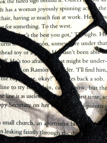 Pages ripped from Lauren Beukes' thriller "Broken Monsters" are being turned into once-off artworks and sold to raise money for a local literacy NGO