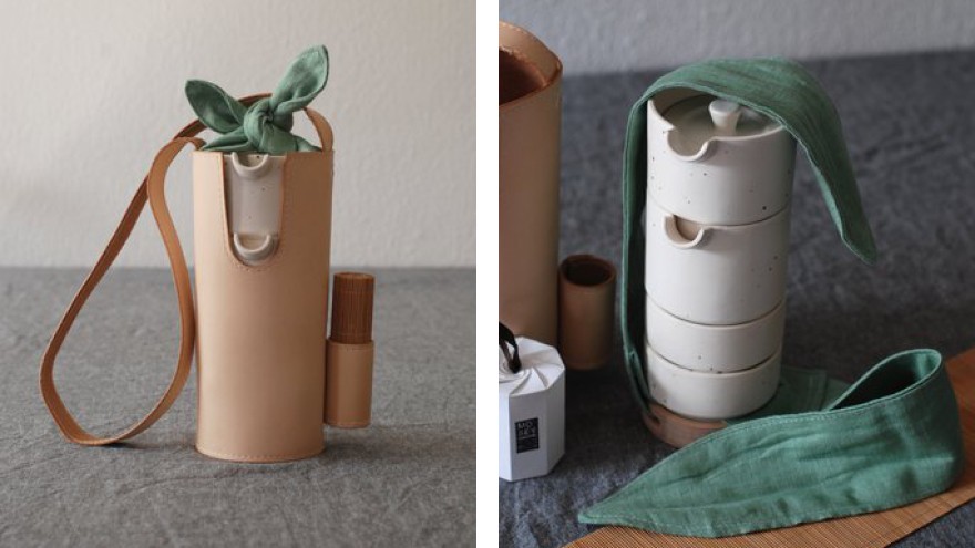 Mosey is a portable tea set designed by Jie Chen to preserve the traditional Chinese tea ceremony in the modern world.  