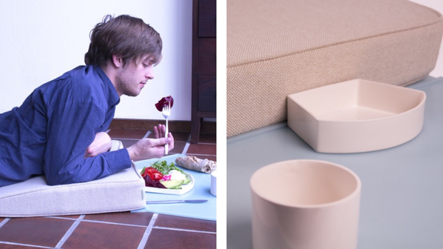 Eating alone has become almost as common as eating with other people – this design for solitary dining makes this new eating culture more comfortable.Eating alone has become almost as common as eating with other people – this design for solitary dining makes this new eating culture more comfortable.