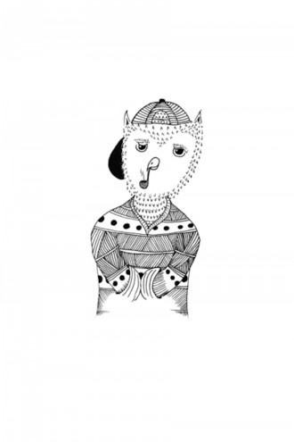A sneak peak of the illustrations in Harris' first anthology, "Seven"