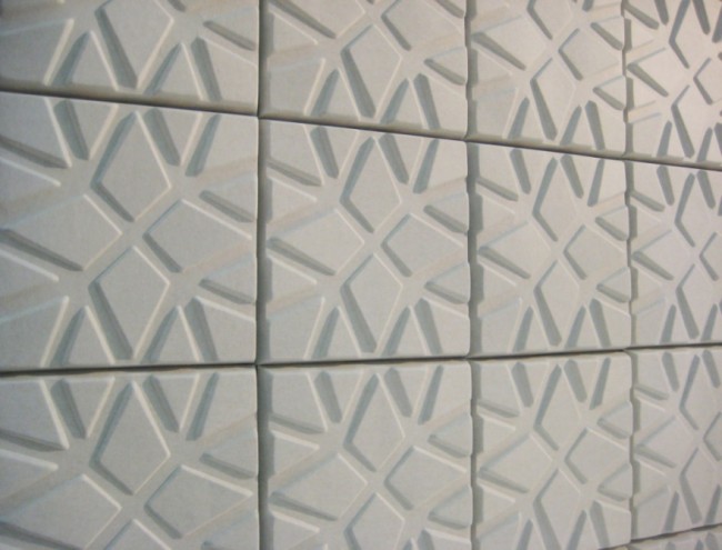 Geo sound absorbing wall panels by Ineke Hans. 