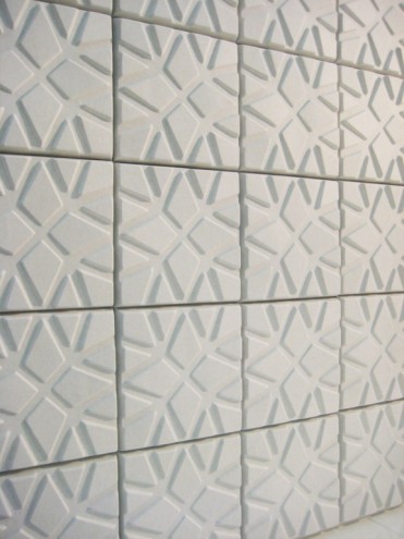 Geo sound absorbing wall panels by Ineke Hans. 