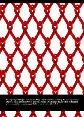 Aids Posters: Turkey. Image via http://jump.dexigner.com/news/22023.