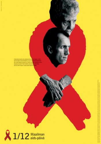 Aids Posters: Finland. Image via http://jump.dexigner.com/news/22023.