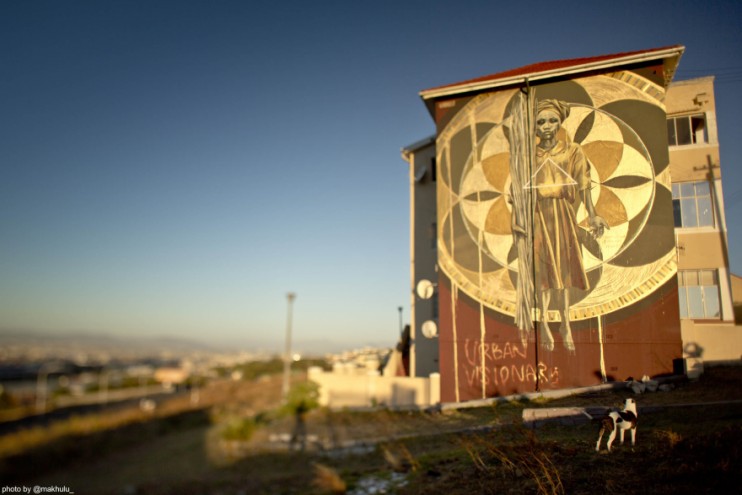 #ANOTHERLIGHTUP. Harvest mural by day. Photo by Rowan Pybus @Makhulu_