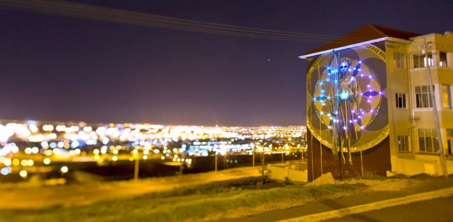 #ANOTHERLIGHTUP at night. Photo by Rowan Pybus @Makhulu_
