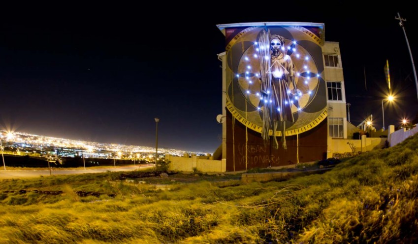 #ANOTHERLIGHTUP at night. Photo by Rowan Pybus @Makhulu_