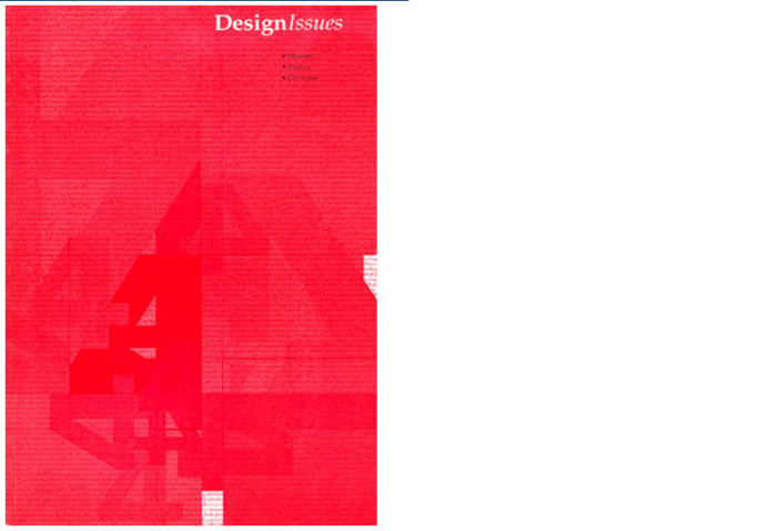 DesignIssues, Winter 2001, Vol. 17, No. 1 DesignIssues, Winter 2001, Vol. 17, No. 1