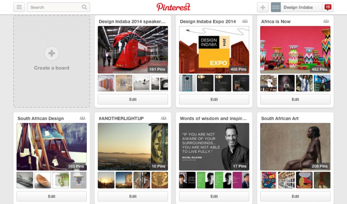 Pinterest can be used to make virtual mood boards visible only to team members. Pinterest