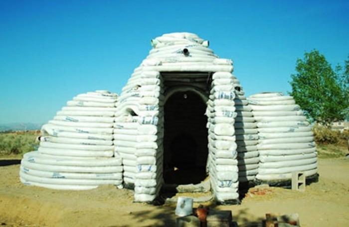 Sandbag house by Cal Earth. 