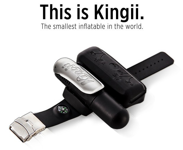 Kingii is a water safety device that is worn on your wrist. 