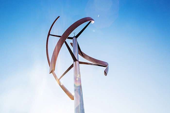 The wind turbine gets a beautiful, tech makeover. 