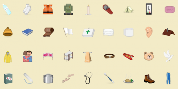 Refugee Emojis highlights the plight of refugees. 