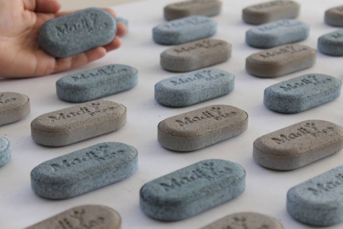 The MadiDrop, made of ceramic infused with copper or silver, is a cheap and simple water purification tablet for use in the global south The MadiDrop, made of ceramic infused with copper or silver, is a cheap and simple water purification tablet for use in the global south