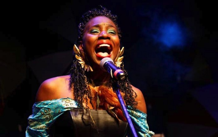 A singer at the Bayimba Arts Festival