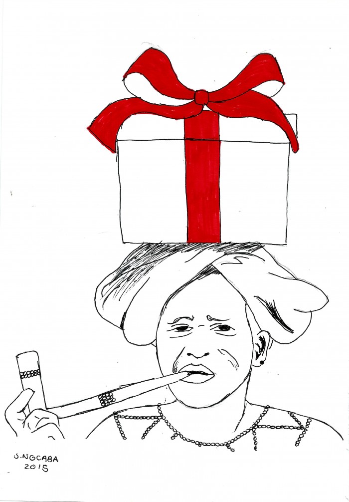 Illustrator Sinalo Ngcaba wishes you a black Christmas