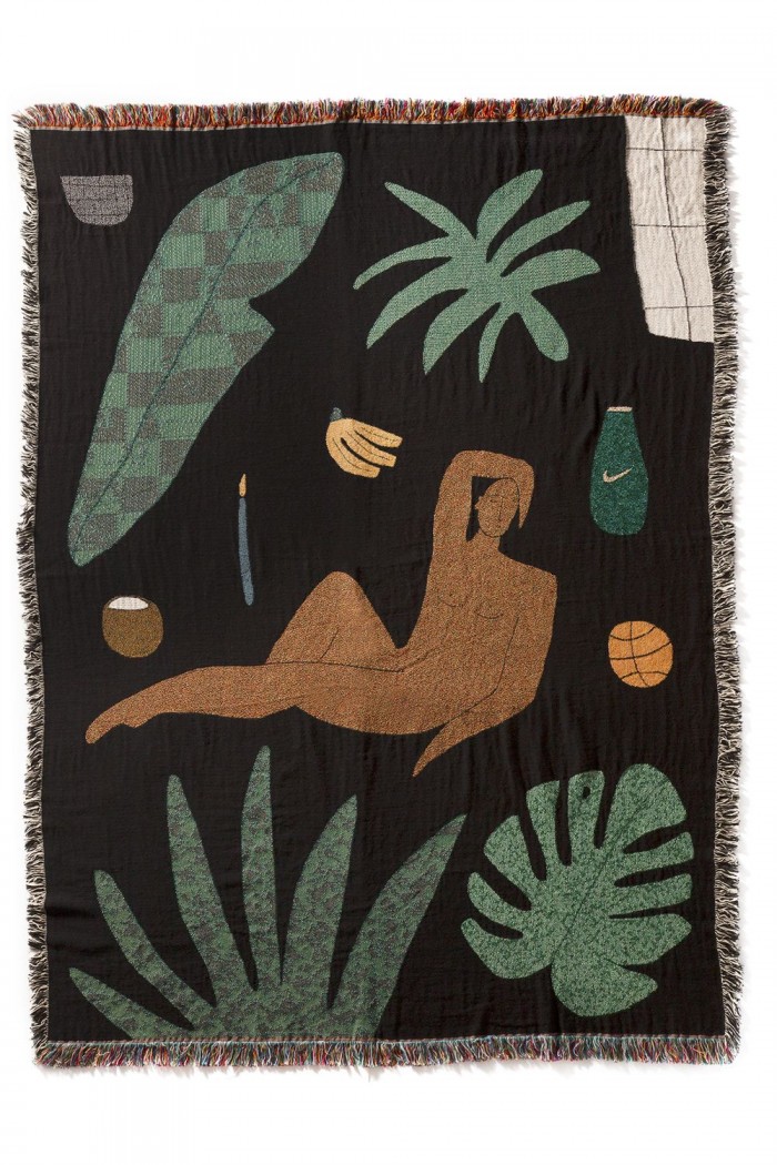 Tropical Shadows Blanket by Lilian Martinez of BFGF.