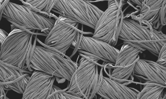 Researchers are developing textiles that clean themselves. 