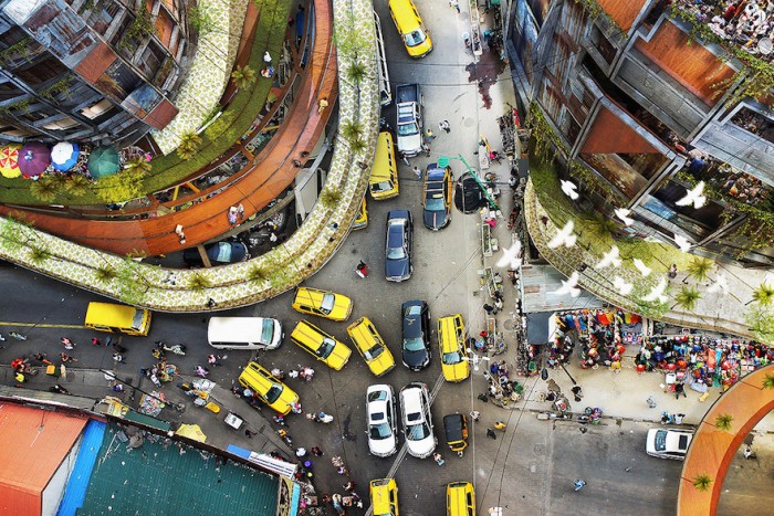 Artist imagines colossal vertical slums in Lagos 