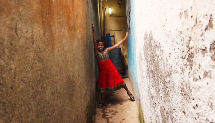 film shoot in Dharavi, Mumbai, via Liberty Express Kickstarter page