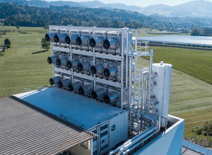 A Zurich-based CO2 removal company have presented a way to extract carbon dioxide directly from the air