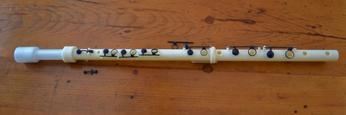 The 3D printed clarinet designed by Robert Hunter