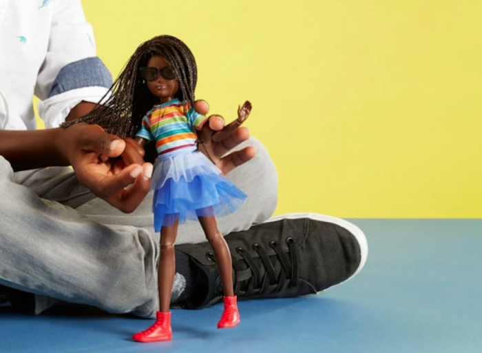 Black barbie with top prosthetic leg
