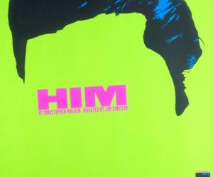 HIM Public Theater poster by Paula Scher