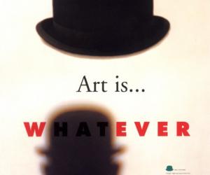Art is... whatever. Poster by Milton Glaser | School of Visual Arts | 