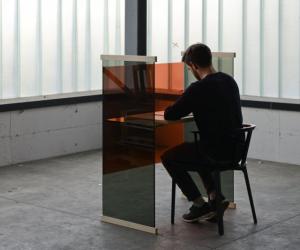 Diapositive desk by the Bouroullec Brothers for Glas Italia. 