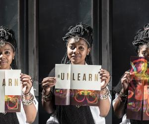 #unlearn campaign by Grid Worldwide Branding for Anti Establishment bar.