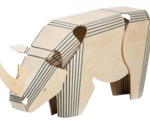 The Stratflex Rhino made from plywood, timber and rubber