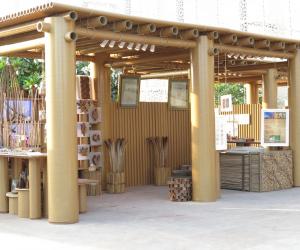 Design Souq cardboard pavilion by Shigeru Ban for the Abu Dhabi Art Festival. 