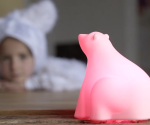 The glowing polar bear Hyko turns being environmentally aware into a playful game for the family. 