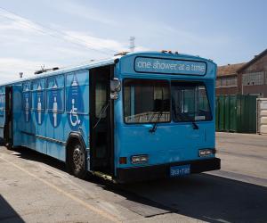 Lava Mae bus delivers dignity to the homeless with a hot shower. 