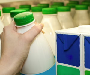 Researchers have designed a colour-changing milk container lid that lets you know if the milk is turning sour. 
