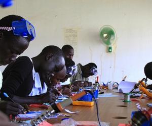 FundiBots, a Uganda-based organisation is using robotics training in schools to inspire young Ugandans to be the designers, makers and innovators of the future. Image: Sylvia Bamusime
