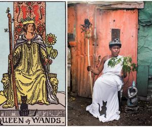 “Ghetto Tarot”, the classic tarot card reinvented, is a collection of striking portraits by Haitian artists and photographer Alice Smeets. 